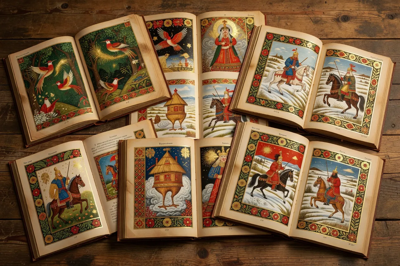 Collection de livres de contes russes illustrés pour enfants