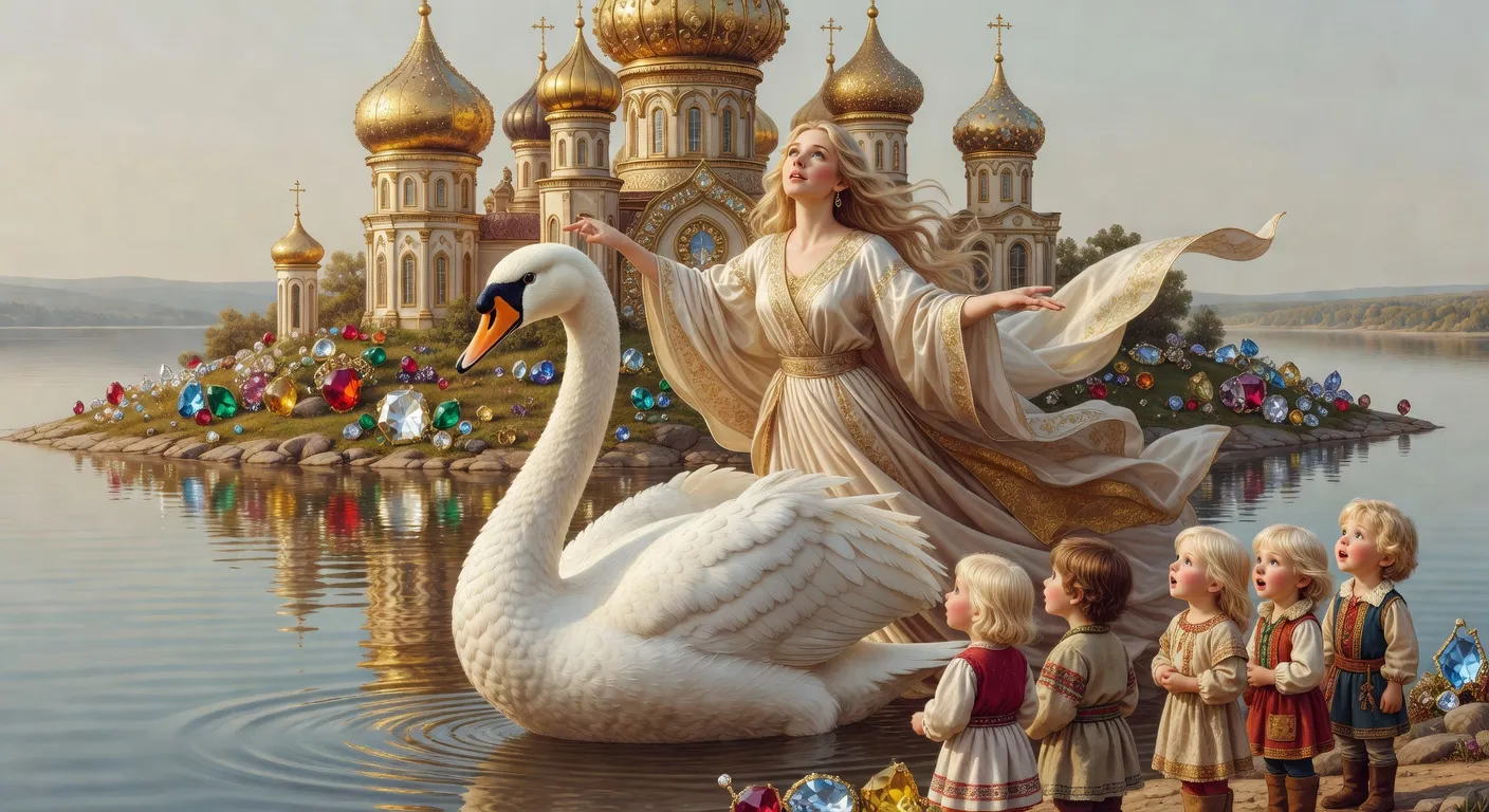 Illustration evoquant conte tsar saltan (1)