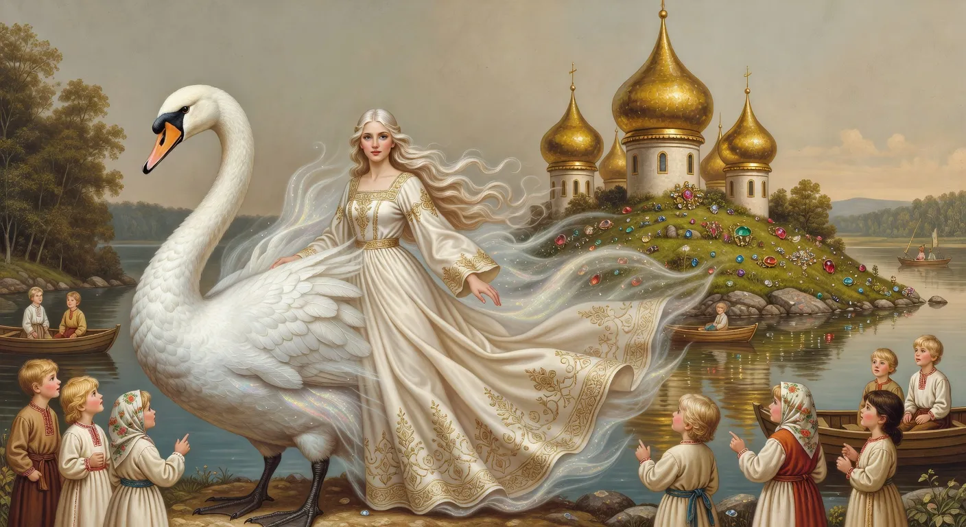 Illustration evoquant conte tsar saltan (3)