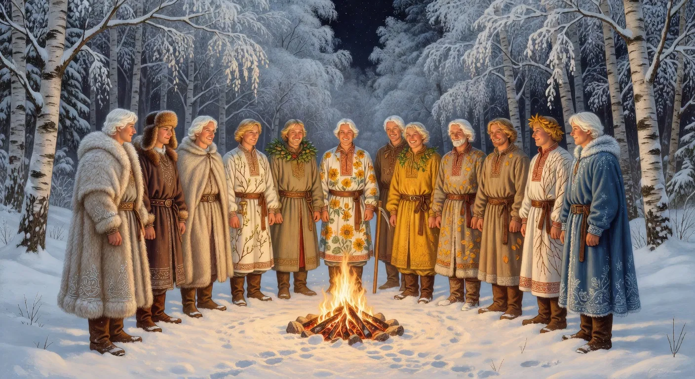 Illustration evoquant douze mois marchak (1)