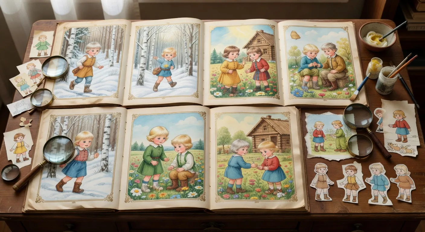 Illustration evoquant magazines jeunesse russes (3)