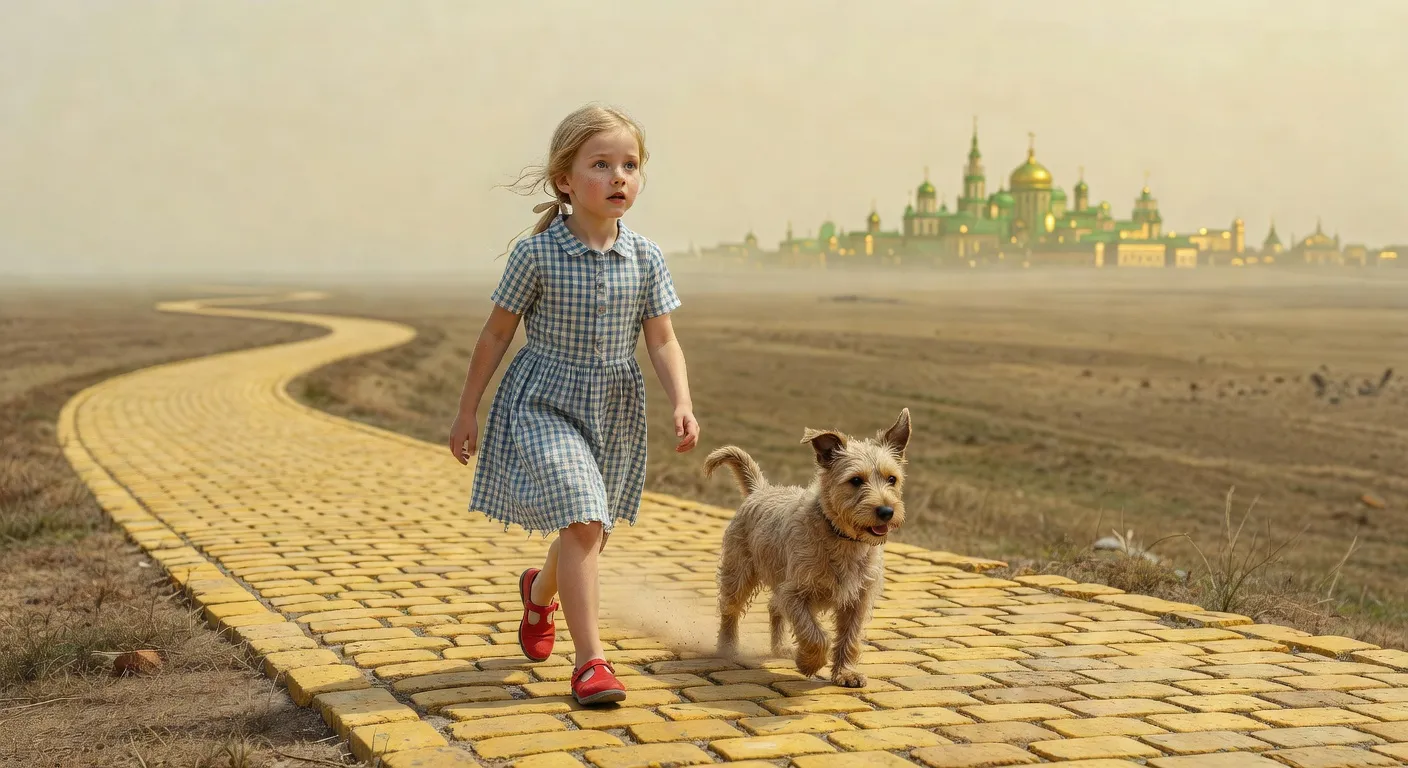 Illustration evoquant magicien cite emeraude volkov (1)