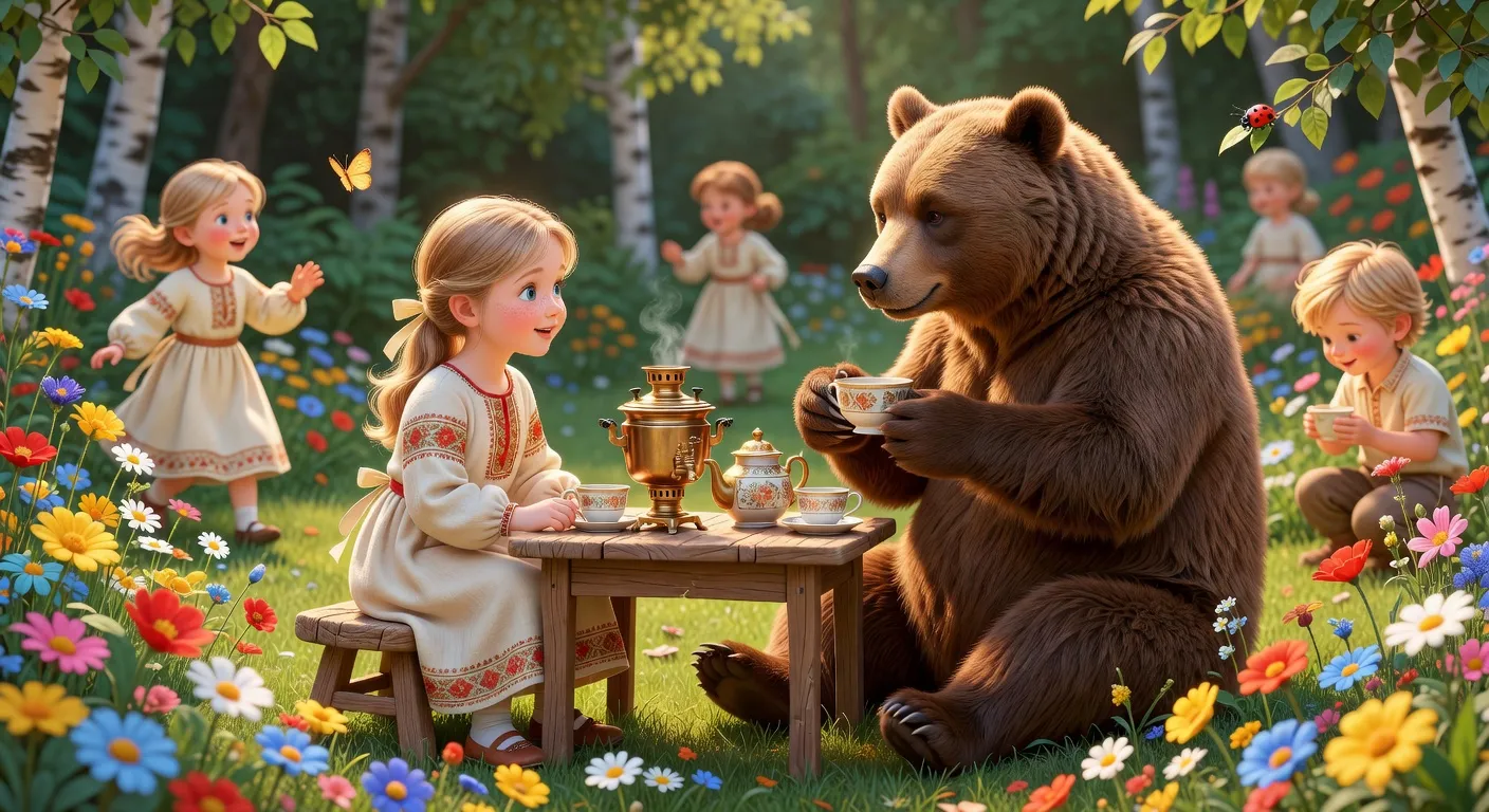 Illustration evoquant masha et ours (2)