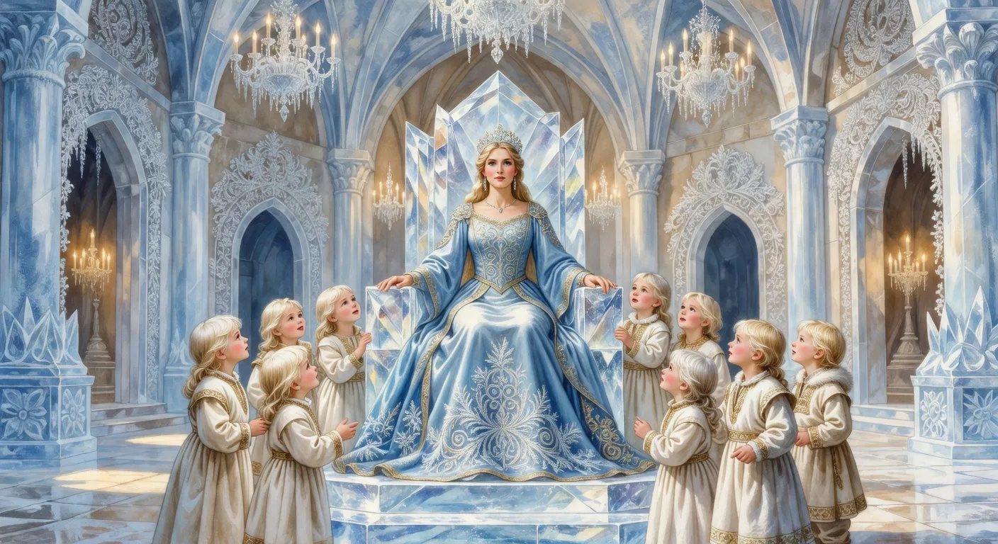 Illustration evoquant reine neiges 1957 (1)