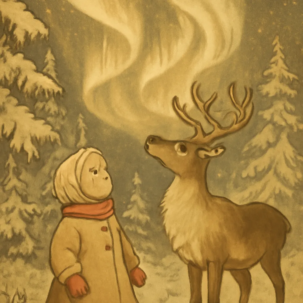 Illustration evoquant reine neiges 1957 (2)