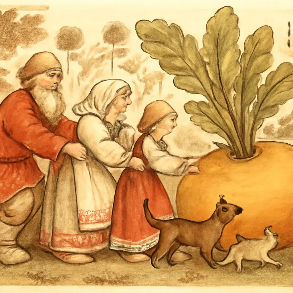 Le Navet (Repka) : le conte populaire russe en chaine