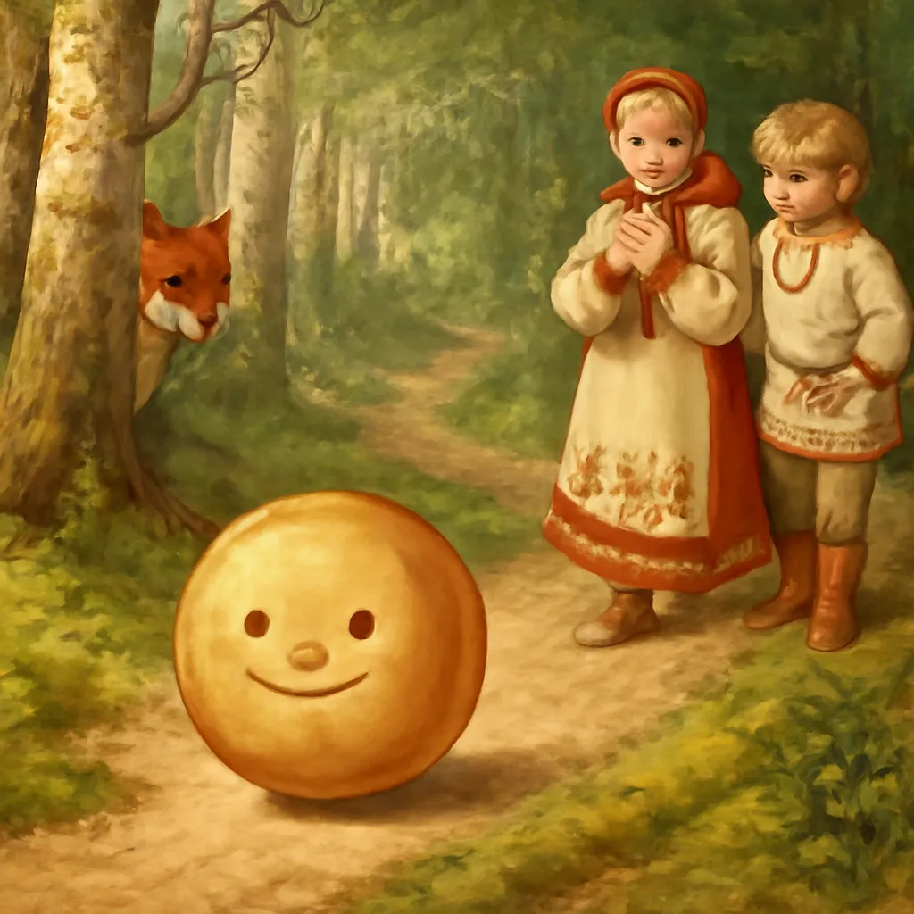 Kolobok : le petit pain d'epice qui s'echappe, conte populaire russe